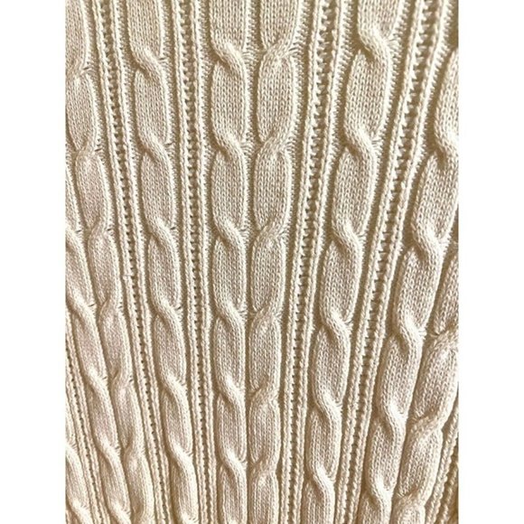 ST JOHNS BAY Ladies Ivory XLARGE‎ Long Sleeve Sweater New With Tags - Picture 3 of 5